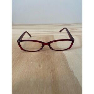 SHANNON Eyeglass Frames 50-17-145 Burgundy Glasses Frames Only Read Defect